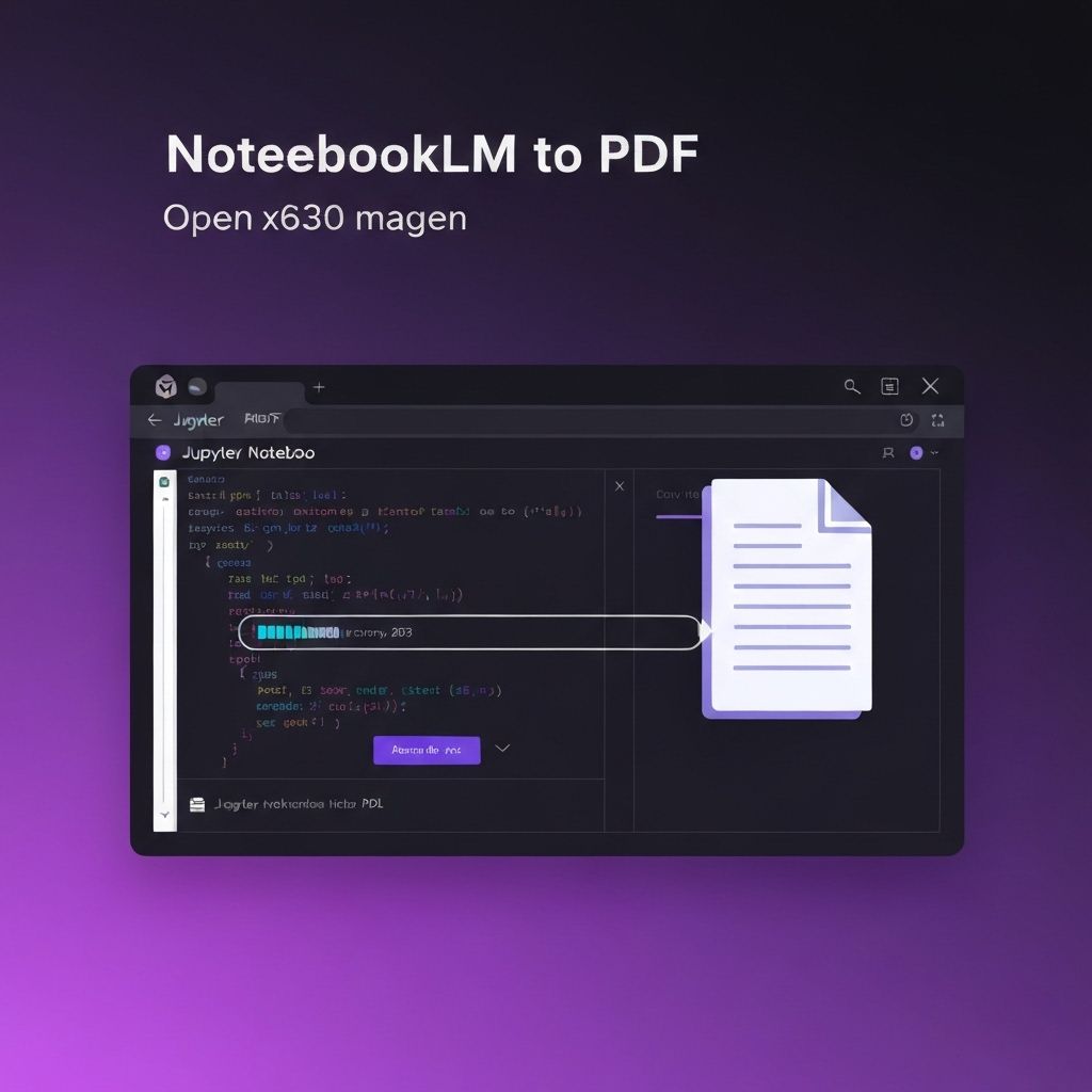 NotebookLM to PDF product screenshot